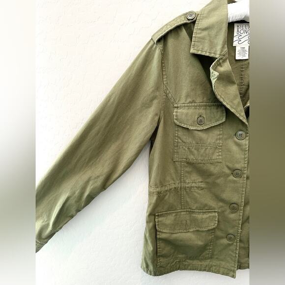 BILLABONG | “Off the Record” Utility Jacket Olive Green Cotton | Size Large - Picture 4 of 7